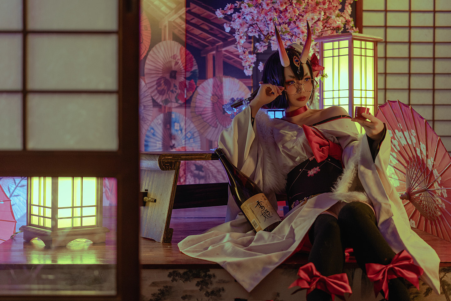 Fgo酒吞童子，冬祭礼装cosplay
