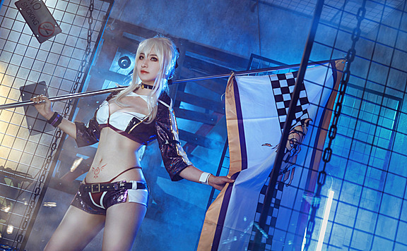 黑枪呆•赛车服cosplay