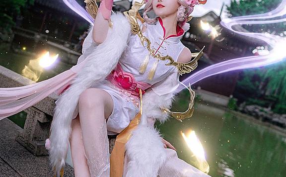王者荣耀 嫦娥拒霜思cosplay