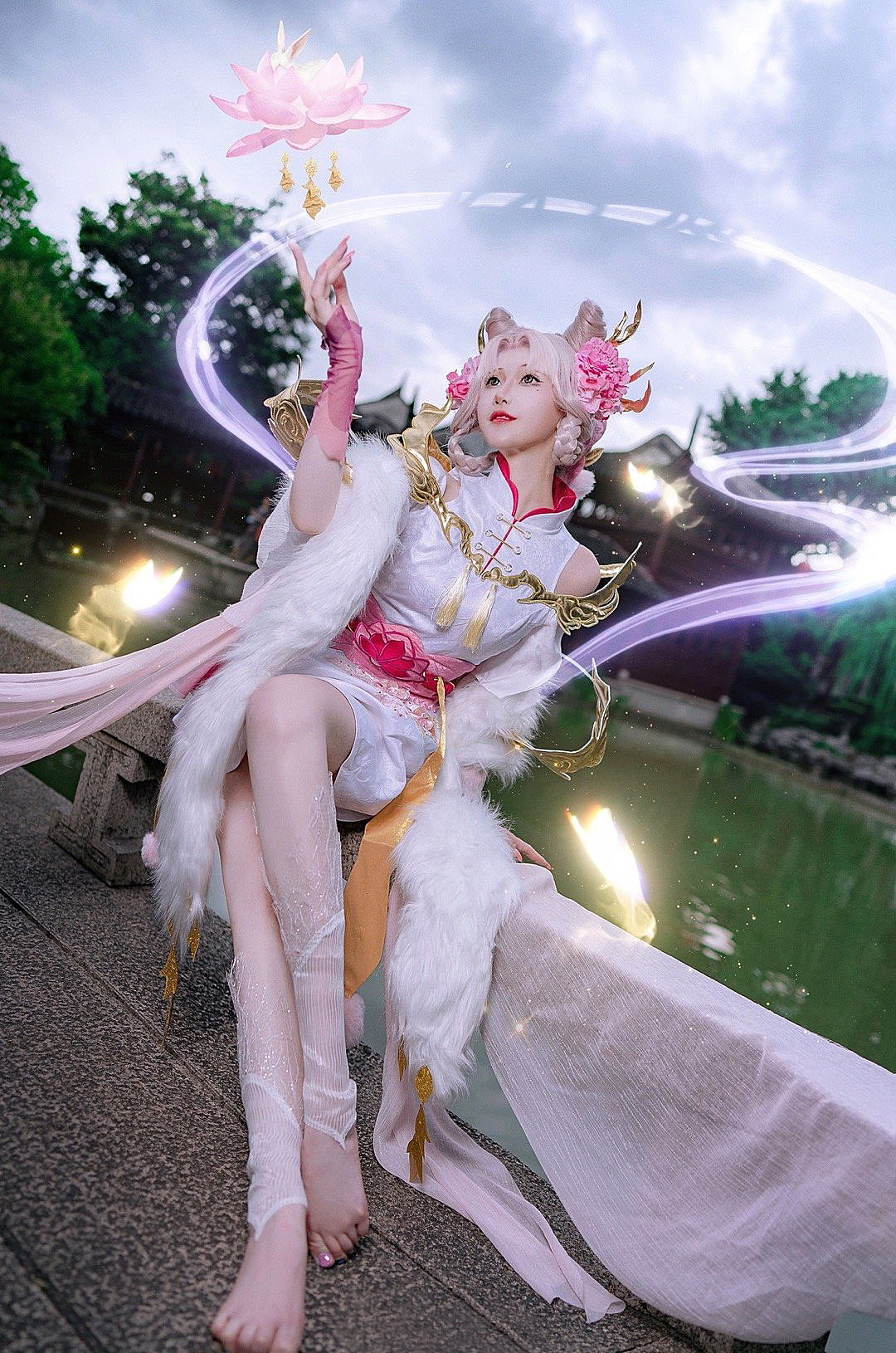 王者荣耀 嫦娥拒霜思cosplay