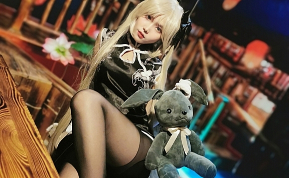 《缘之空》春日野穹黑旗袍衍生cosplay