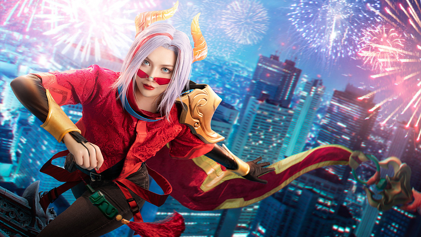 《英雄联盟》无双剑姬 菲奥娜cosplay