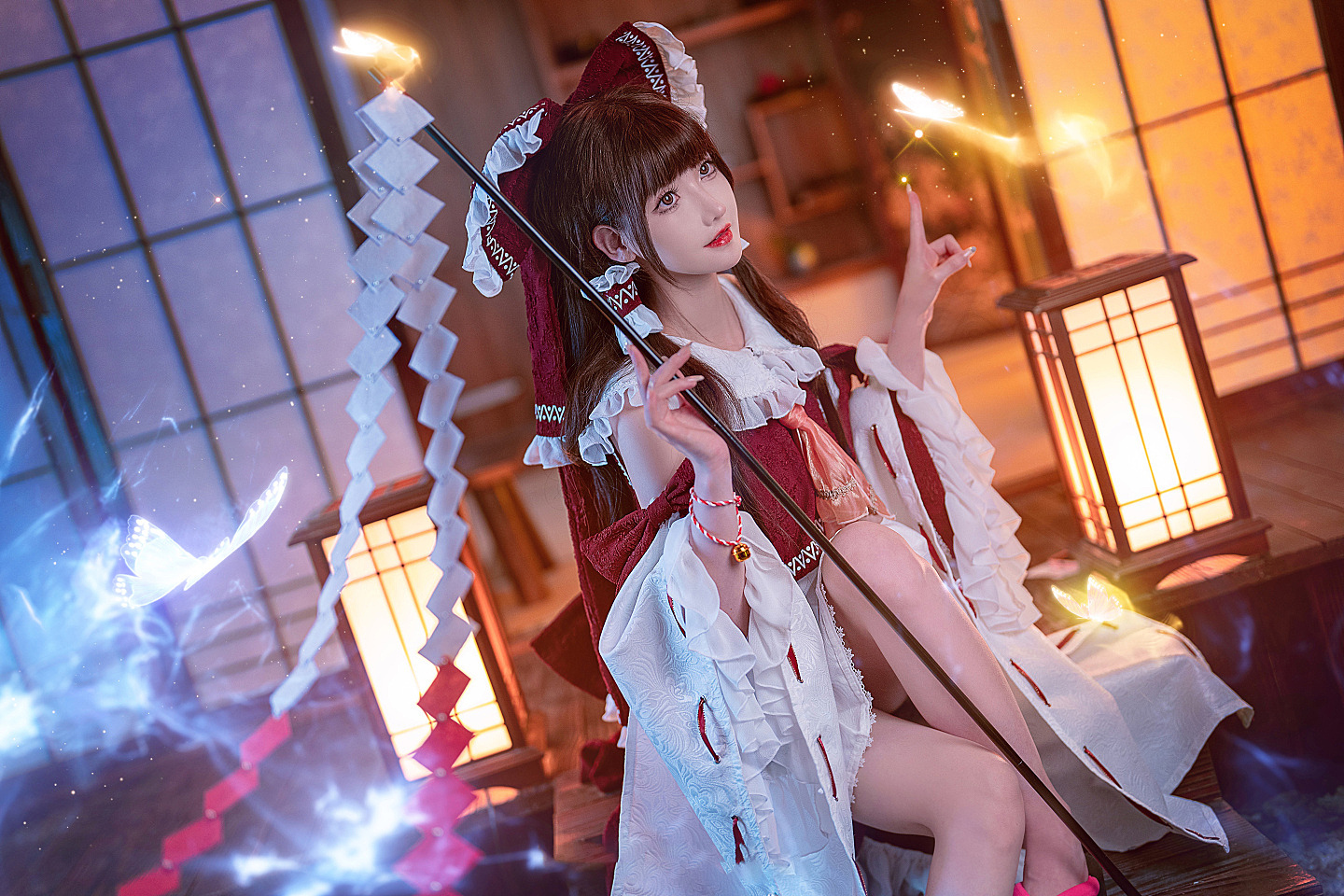 musedash &东方project，玛莉嘉&博丽灵梦cosplay
