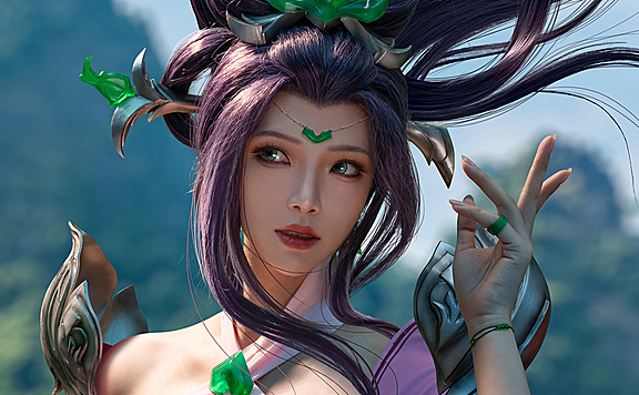 《英雄联盟》玉剑传说风仙子 Cosplay
