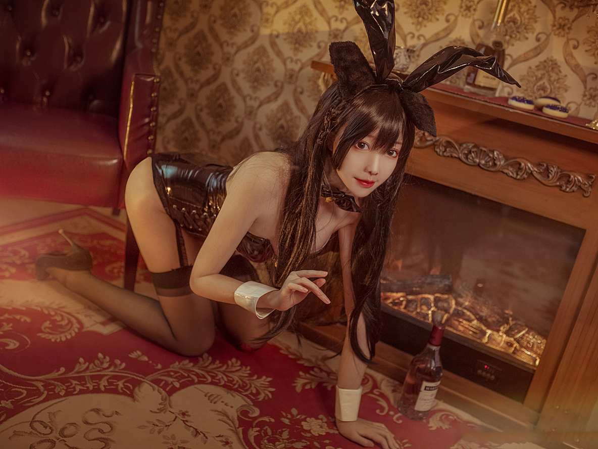 碧蓝航线 爱宕兔女郎cosplay