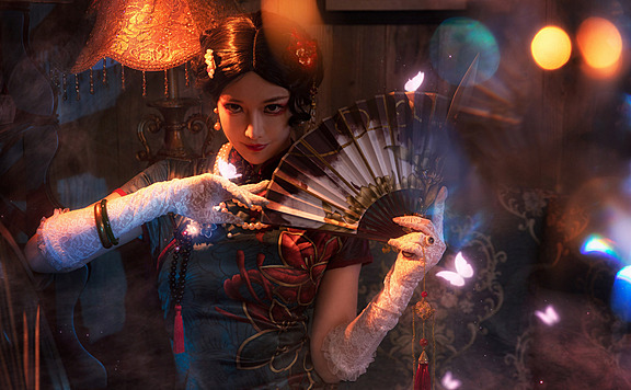 《第五人格》红蝶十三娘cosplay