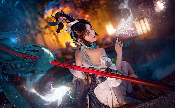 《王者荣耀》大乔白鹤梁神女cosplay