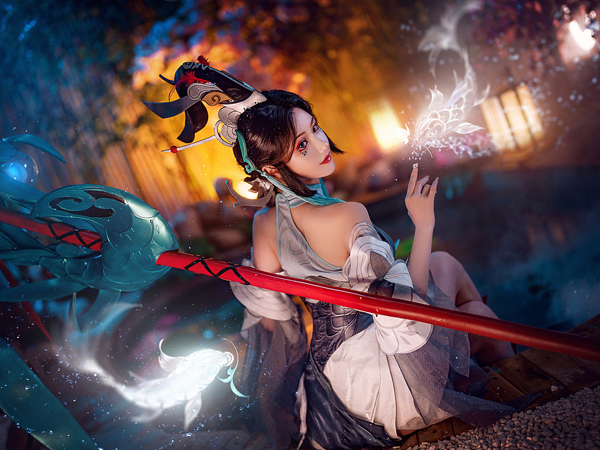《王者荣耀》大乔白鹤梁神女cosplay