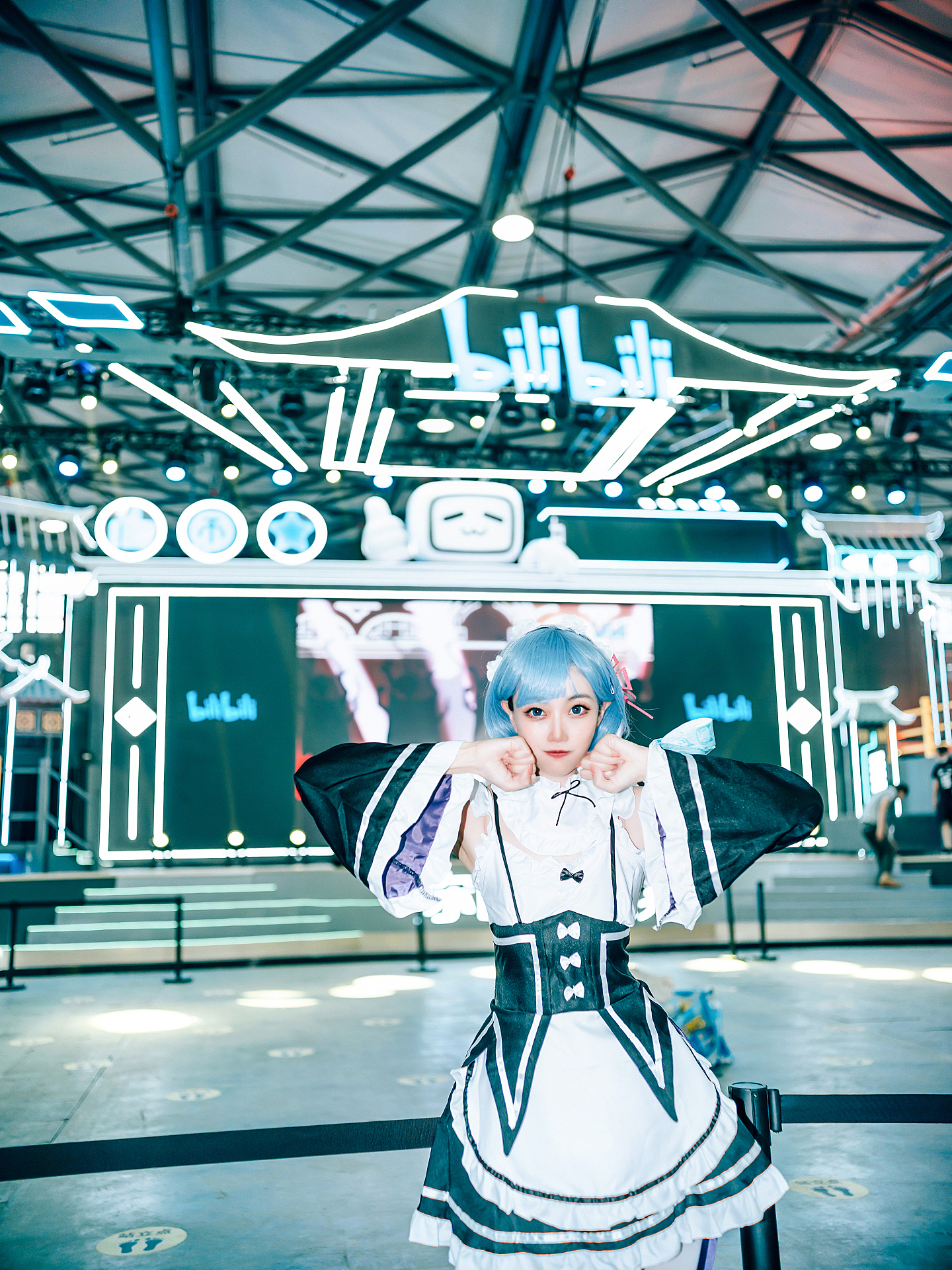 从零开始的异世界生活蕾姆cos2021ChinaJoy场照返图