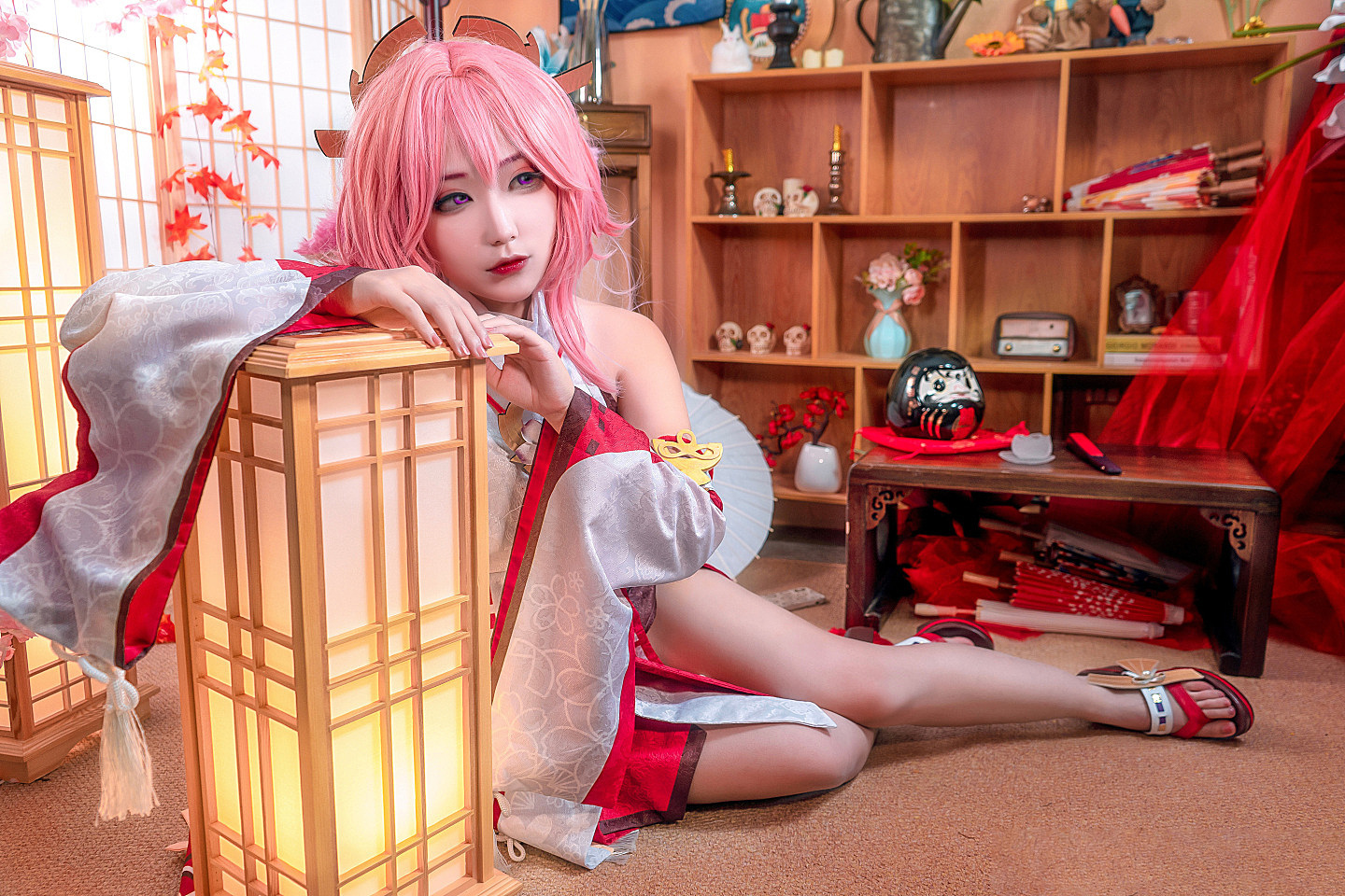 《原神》八重神子 怪獣要努力变强 Cosplay