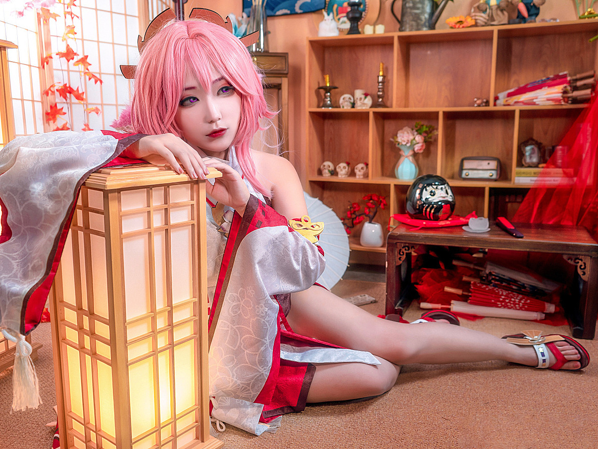 《原神》八重神子 怪獣要努力变强 Cosplay