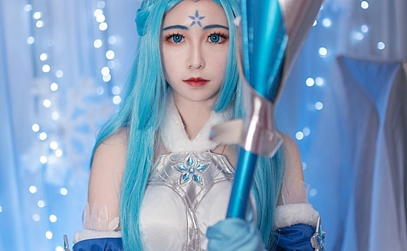 王者荣耀王昭君原皮冰雪之华  COS正片
