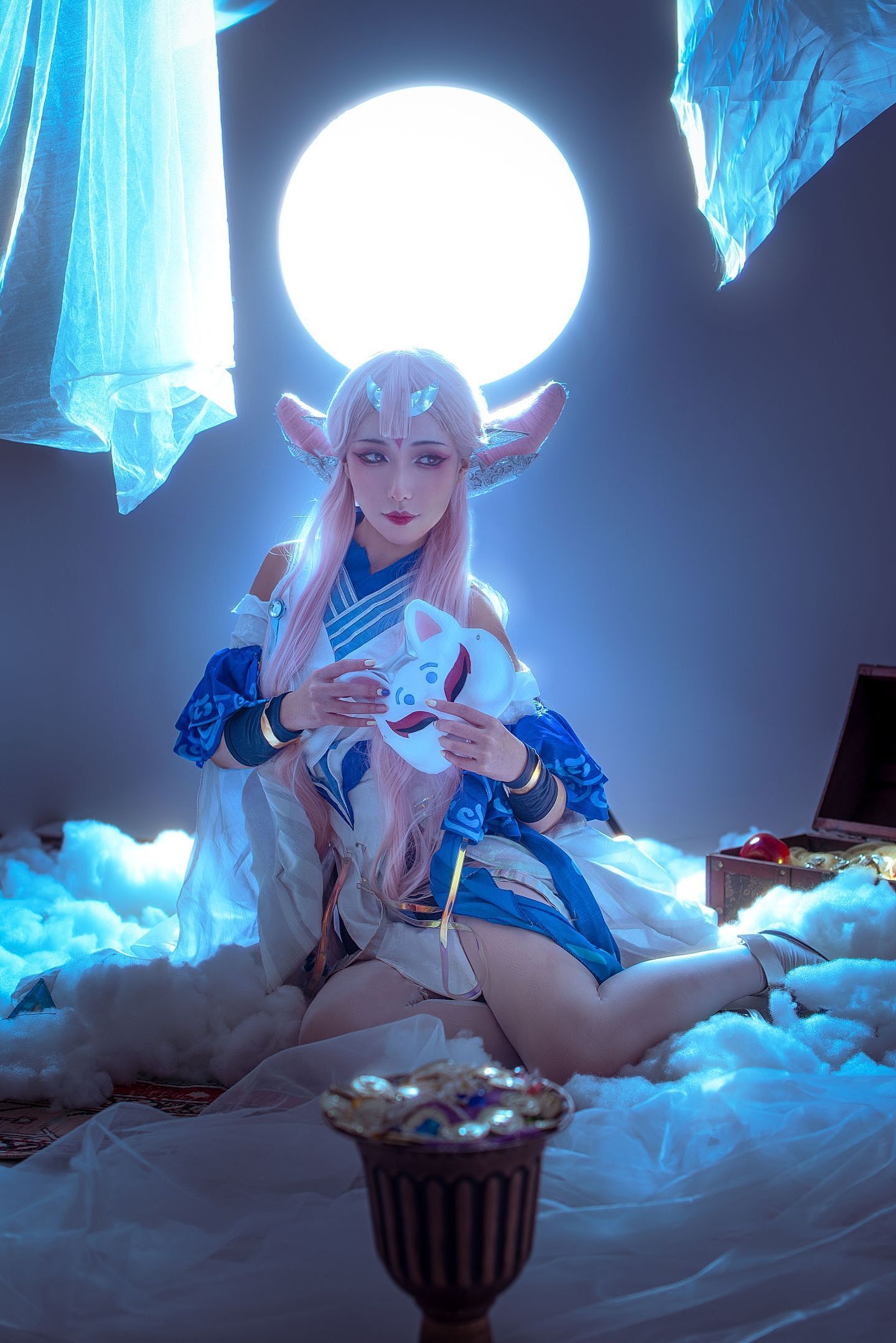 《王者荣耀》貂蝉猫影幻舞cosplay