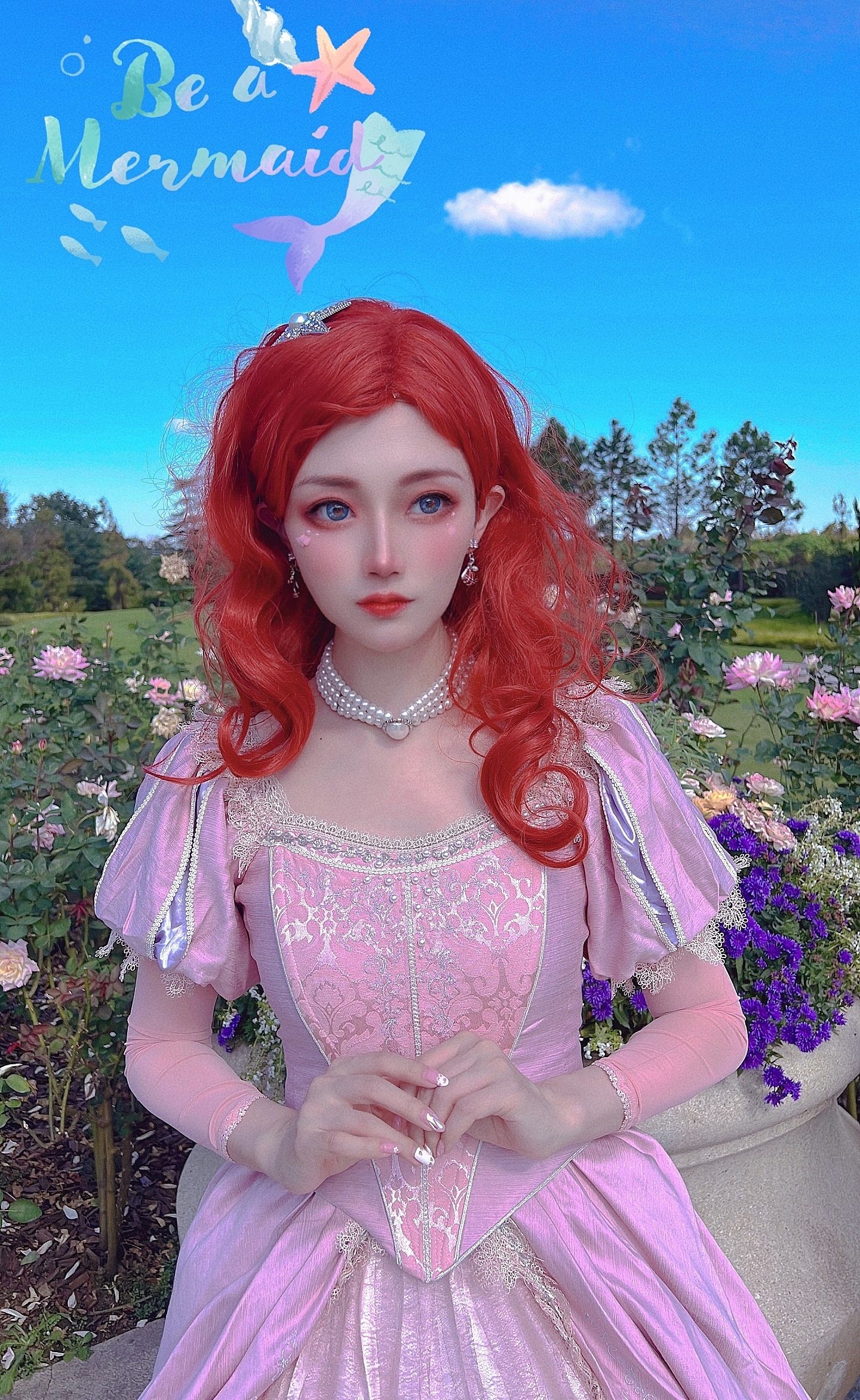 海的女儿小美人鱼爱丽儿in上海迪士尼cosplay