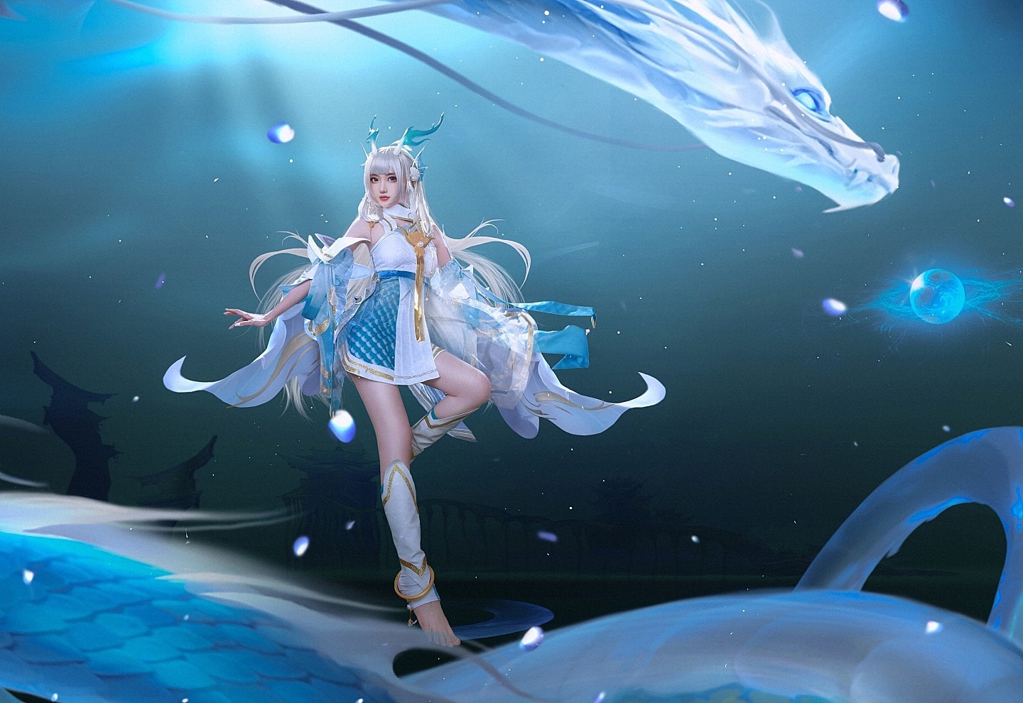 王者荣耀 西施 游龙清影 cosplay