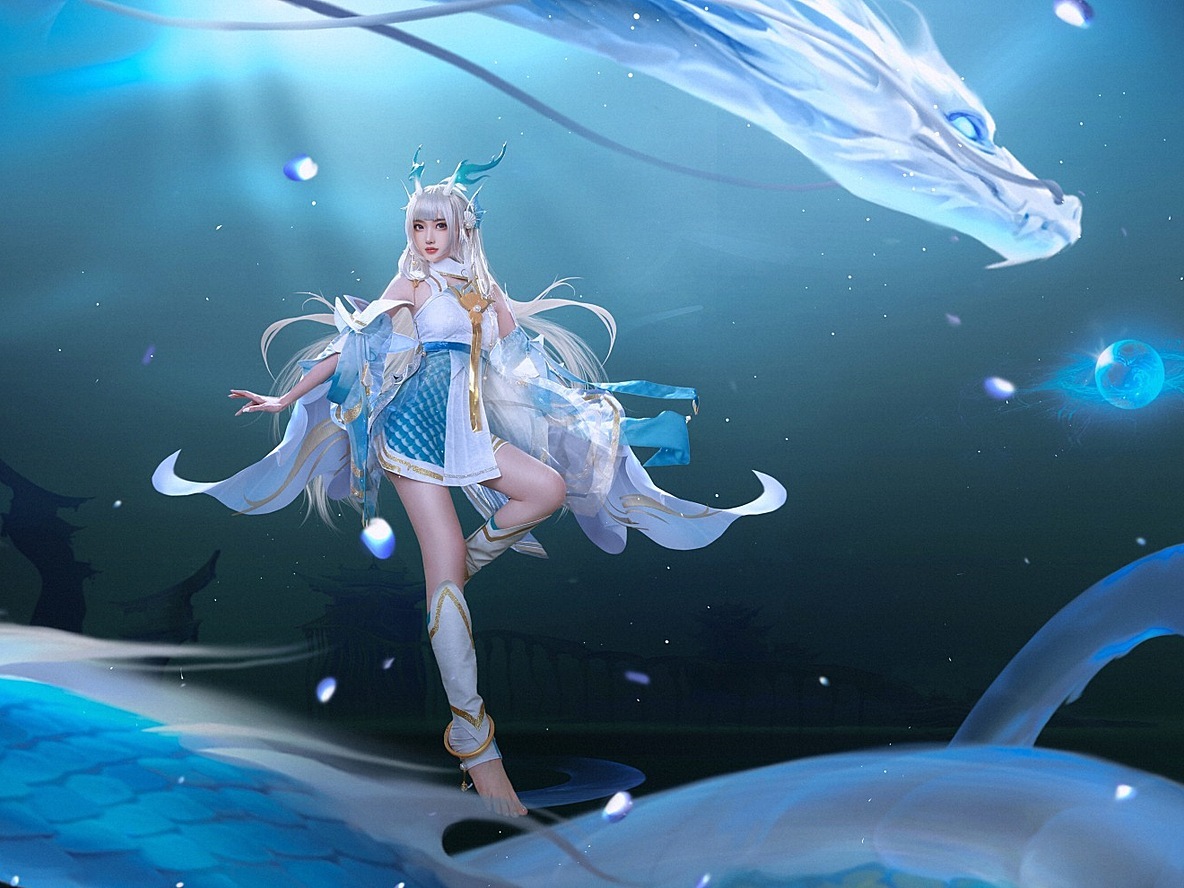 王者荣耀 西施 游龙清影 cosplay