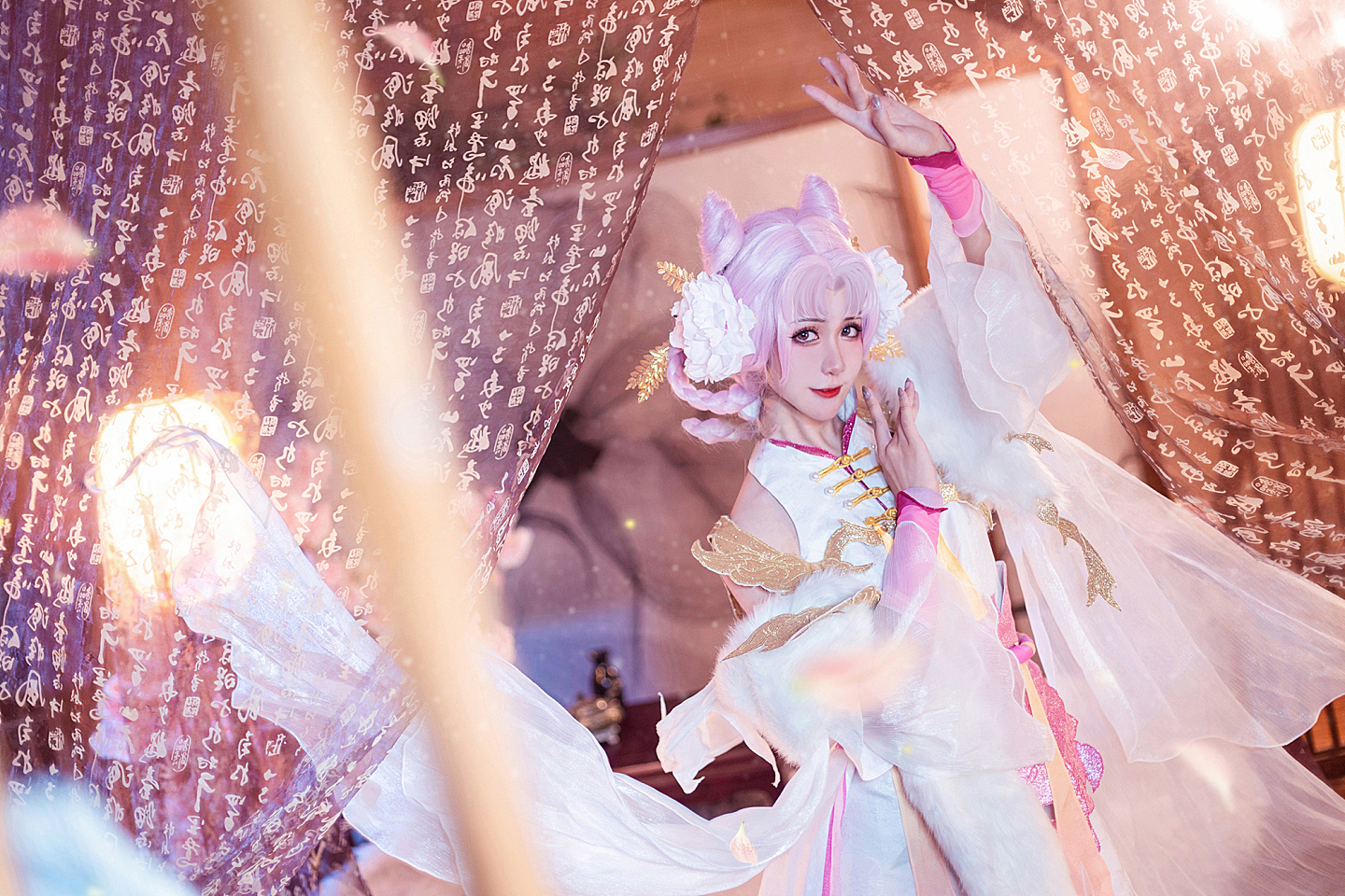 《王者荣耀》嫦娥拒霜思cosplay