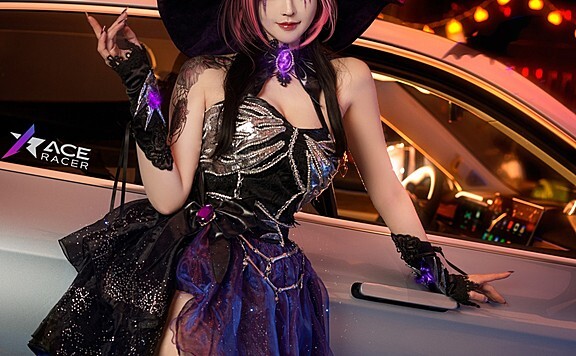 蝠翼万圣 魔女cosplay