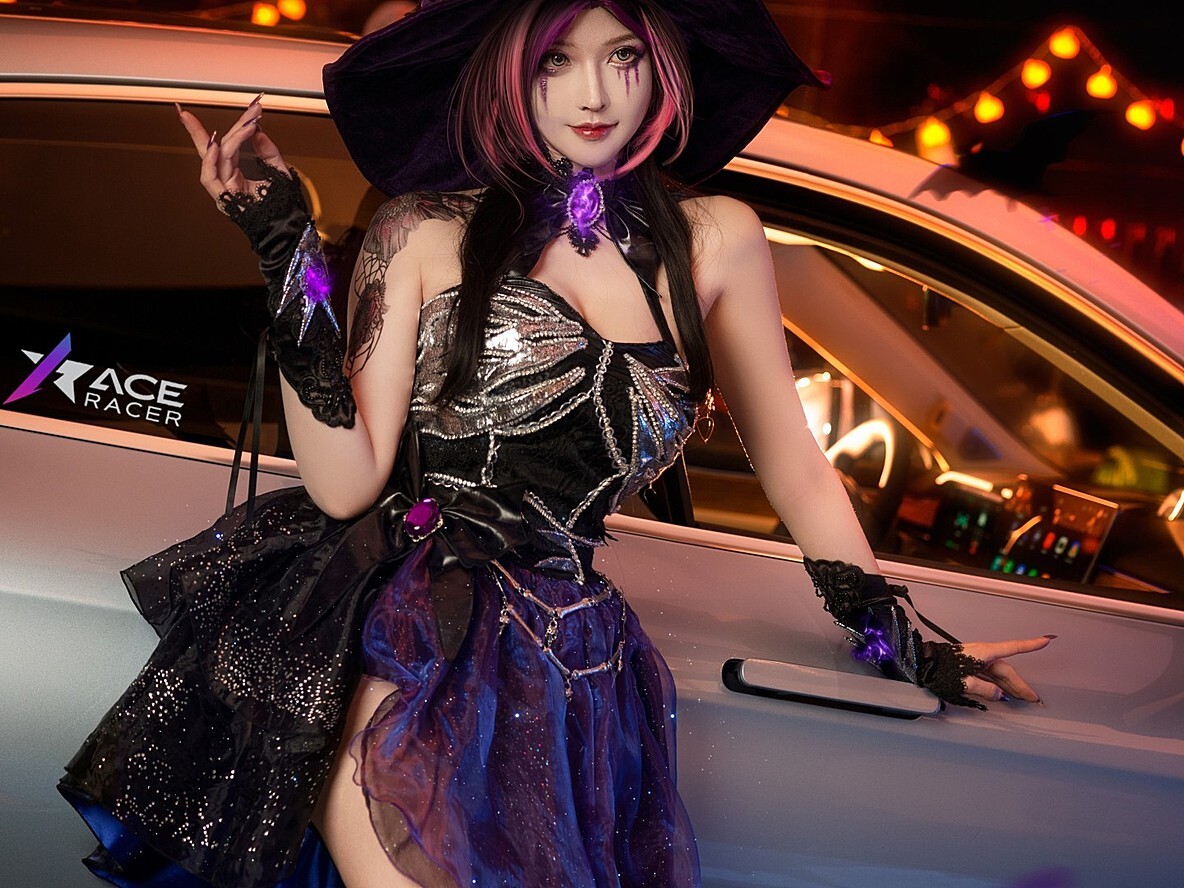 蝠翼万圣 魔女cosplay