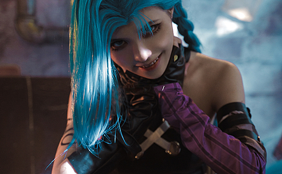 《双城之战》金克丝 cosplay