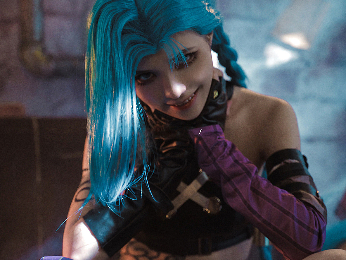 《双城之战》金克丝 cosplay