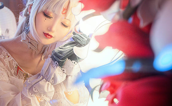 【cos正片】《阴阳师百闻牌》 不知火-离殇之舞 cosplay 欣赏