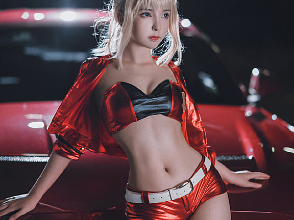 【cos正片】《Fate/EXTRA》尼禄赛车娘cosplay欣赏