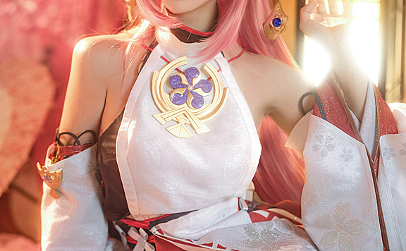 狐狸小姐《原神》八重童子 cosplay欣赏