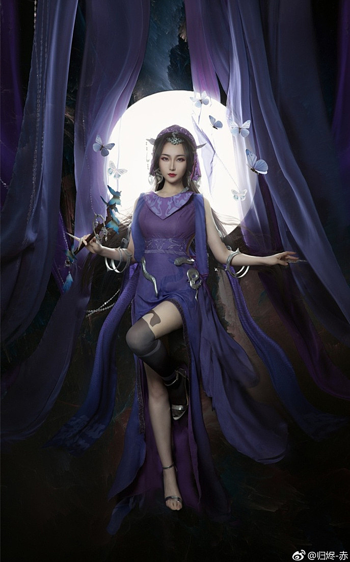 【cos正片】空灵神秘优美《剑网三》毒姐cosplay欣赏