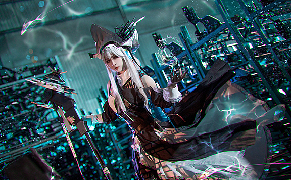 《明日方舟》归溟幽灵鲨cosplay