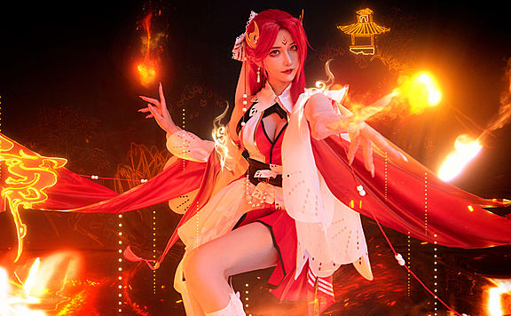 《王者荣耀》貂蝉唤灵魅影cosplay