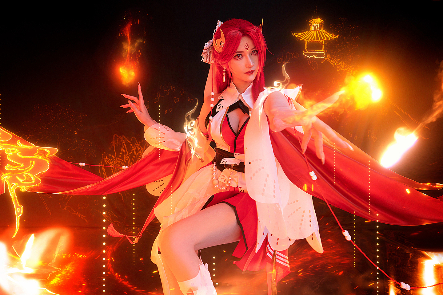 《王者荣耀》貂蝉唤灵魅影cosplay